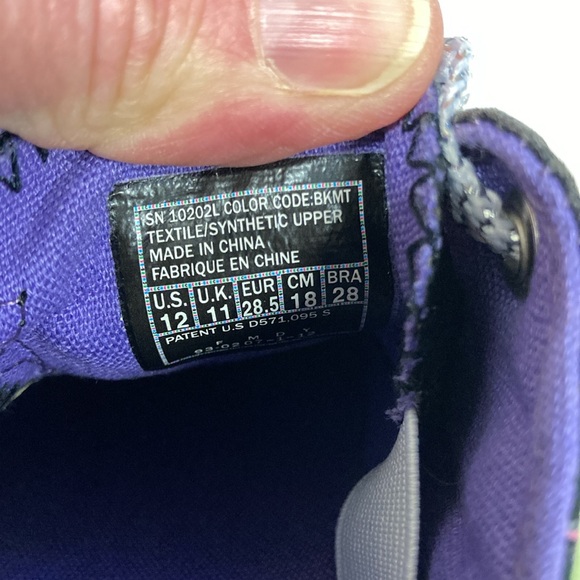 Skechers twinkle toes peace sign sneakers size 12 - Picture 8 of 8